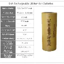 3.6V 5000mah Li-Ion 26650 Cell x 2