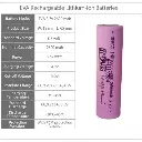3.7V 2600mah Li-Ion 18650 Cell x 2